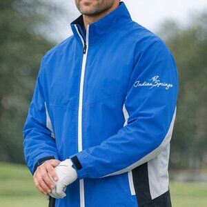 NWT FootJoy DryJoys Tour XP Waterproof Golf Jacket Men’s XXL Blue Full Zip